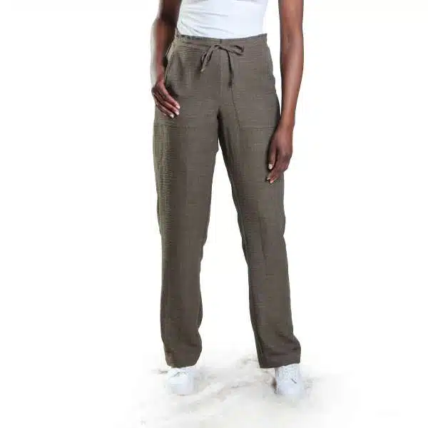 Drawstring Linen - Olive